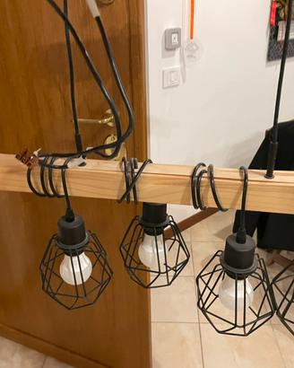 Lampadario rustico indutrial