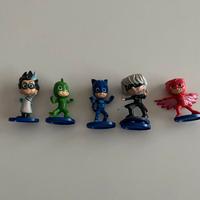 Set 5 personaggi plastica PjMasks Superpigiamini