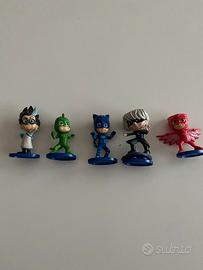 Set 5 personaggi plastica PjMasks Superpigiamini