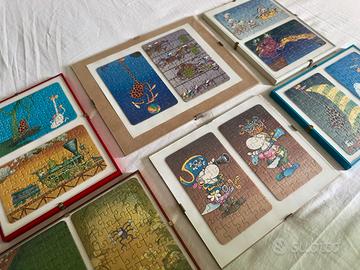 12 Mini Puzzle Vintage Mordillo HEYE - 6 Quadretti