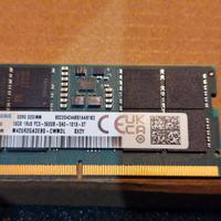 16GB ddr5 sodimm 1rx8 pc5 5600 Samsung