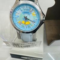 Orologio Casio con cinturino in pelle azzurra