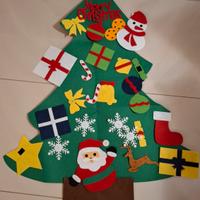 Albero di natale in feltro da parete 