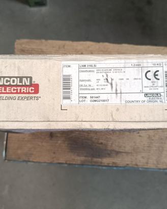 Filo per saldatura inox Lincoln Electric LNM 316LS