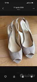 Scarpe con tacco e plateau open toe
