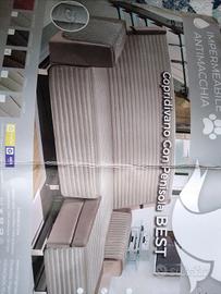  NUOVO copridivano  3 posti con penisola 