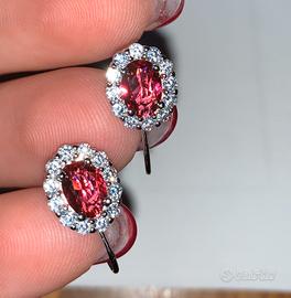 Orecchini in argento con zirconi