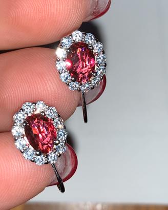 Orecchini in argento con zirconi