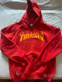 Felpa Thrasher Rossa | Logo a Fiamma (Flame Logo)