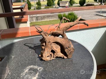Tronco per acquario legno