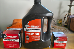 Olio motore e filtri (olio e benzina) Mercury