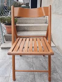 Sedie in legno pieghevoli