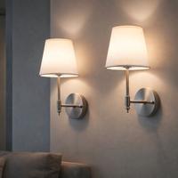 set 2 applique da parete ricaricabili Argento 