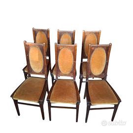 Sedie antiche liberty noce primo 900