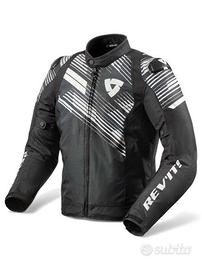 Giubbotto moto REV'IT mod. Apex TL Nero/bianco