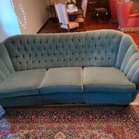 Salotto vintage anni 60/70 in velluto