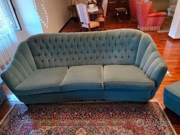 Salotto vintage anni 60/70 in velluto