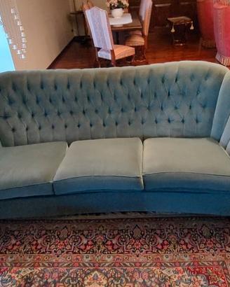 Salotto vintage anni 60/70 in velluto