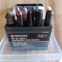 set raspe per legno e mole