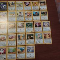 Lotto carte pokemon non comuni