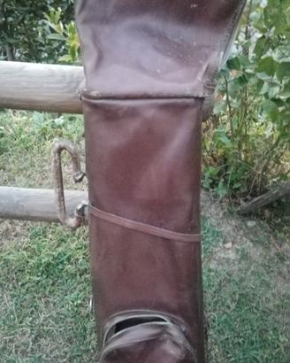 Vintage Borsa mazze golf in pelle-cuoio