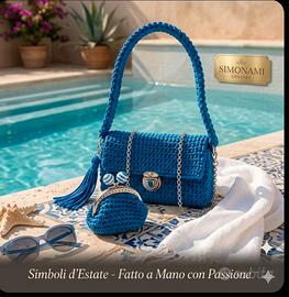 Borsa e Porta Monete all'uncinetto in cordino 