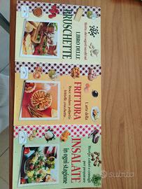 Tre libretti di ricette