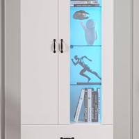 Vetrina bianca lucida