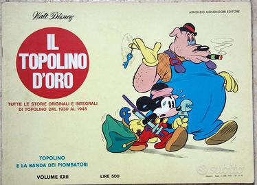 FUMETTI  DISNEY "IL TOPOLINO D'ORO" 6 PEZZI