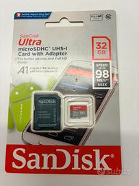 SanDisk Ultra microSD 32GB A1 nuova sigillata