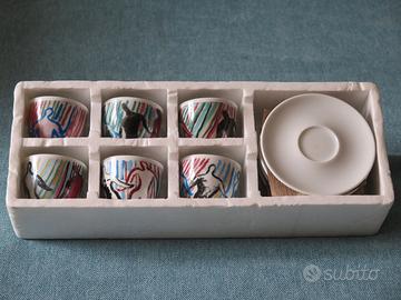 6 Tazzine ILLY ESPRESSO Ballo Caffè - Sandro CHIA