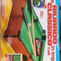 Biliardo in legno da tavolo