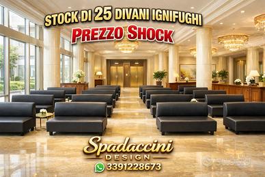 Divani 3 posti Ignifughi in Stock Ecopelle