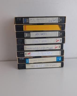 8 VHS vintage registrate anni '80-'90 – pubblicità