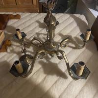 Lampadario vintage in ottone