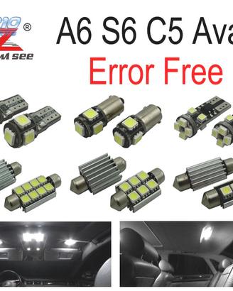 KIT 26 LAMPADE LED INTERNE PER AUDI A6 S6 C5 AVANT