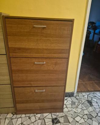 Scarpiera tre cassetti