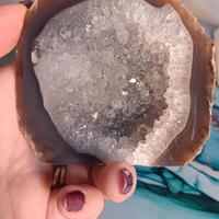 Geode di Agata con Quarzo Ialino – Purificazione