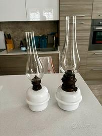 Antiche lampade a petrolio