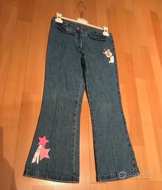 Jeans bimba a zampetta Disney Aristogatti 8 anni