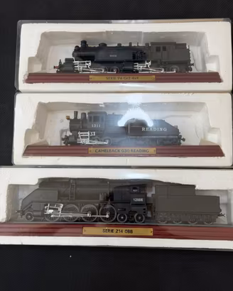 Lotto 3 Locomotive a Vapore da Collezione