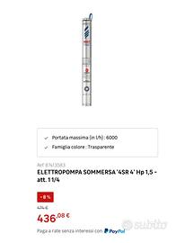 Elettropompa sommersa pedrollo 4SR 4
