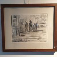 Quadro Dino Costantini – Scena Veneziana 1973