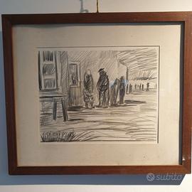 Quadro Dino Costantini – Scena Veneziana 1973