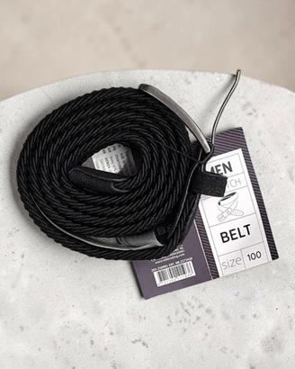 Cintura Uomo Nera Elastica -Taglia 100