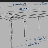 Tavolo bianco ikea Rosentorp