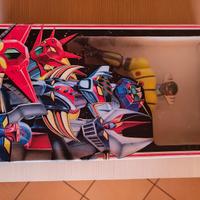 Modellino jeeg robot d'acciaio Marmit 40 cm giappo