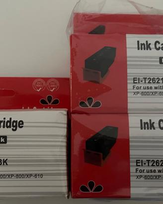 3 cartucce inchiostro EI-T2621XL NERO PER EPSON XP