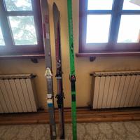 Sci discesa e fondo vintage