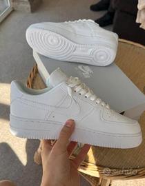Nike Air Force 1 Sneakers 42 Total White Nuove